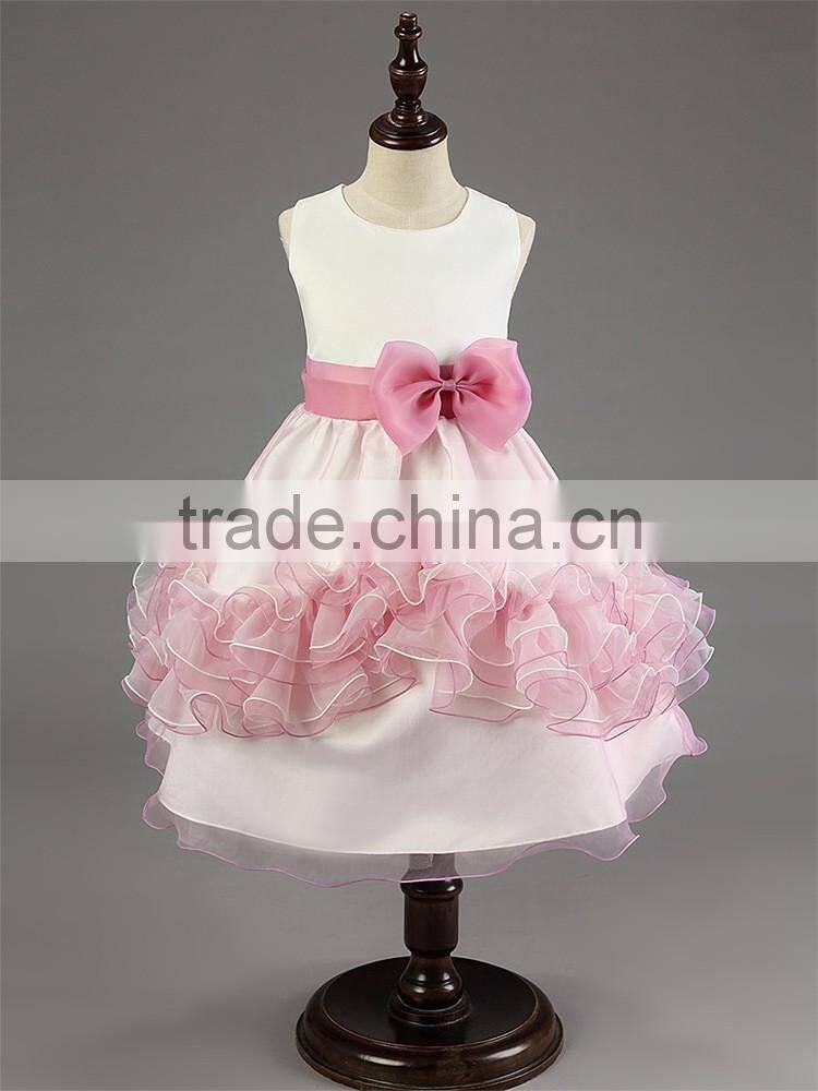 Butterfly tie kids lavender crochet dress girl wedding dress