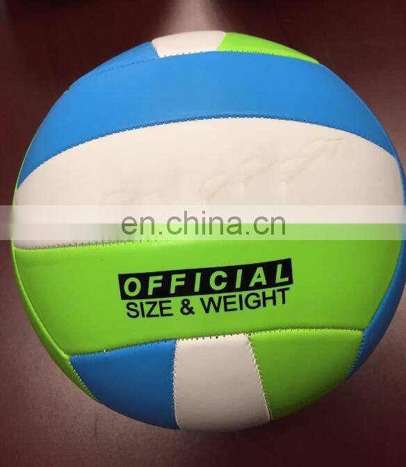 Super soft PVC foamed official size volleyball,beach playing adult