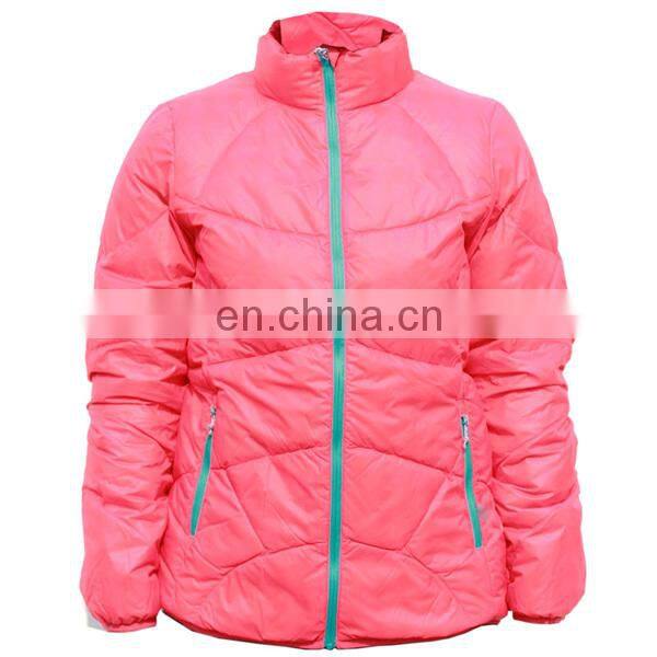 Women duck down jacket with 80% duck down and 20% duck feather