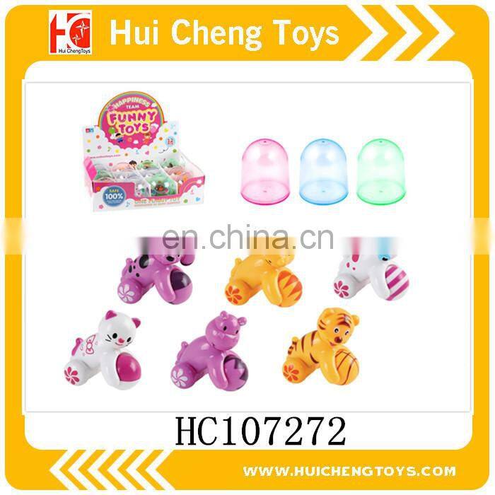 Cute rocking animal cheap small wind up toys Eco-friendly ABS plastic promotion capsule toys for kids EN71 6P CE