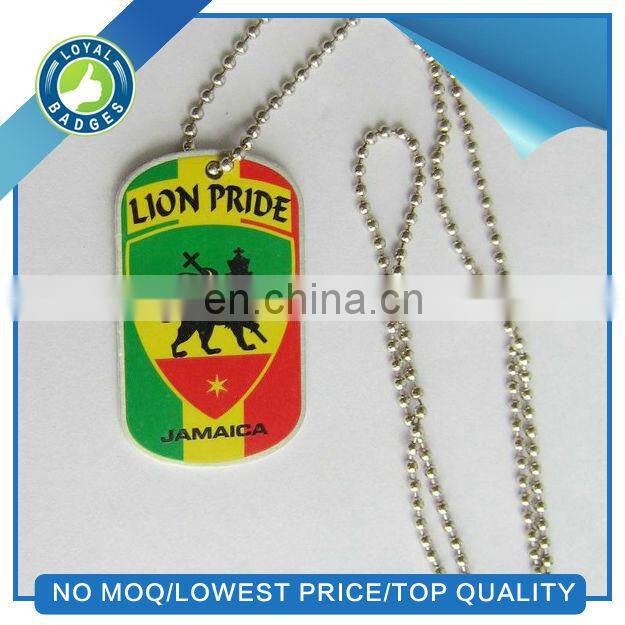 custom printed aluminum dog tag
