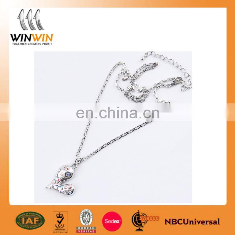 Custom fashion logo alloy necklace for gifts