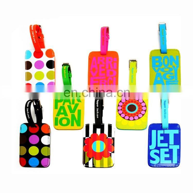 Personalized gift bag purple luggage tags for kids