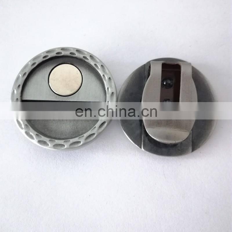 custom golf cock shape hat clip in die struck process and soft enamel technique hat clip