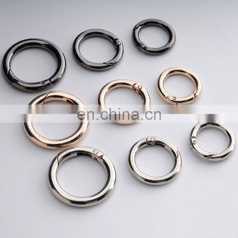 Hot Sale Bag Fittings Decorative Metal Spring O Ring