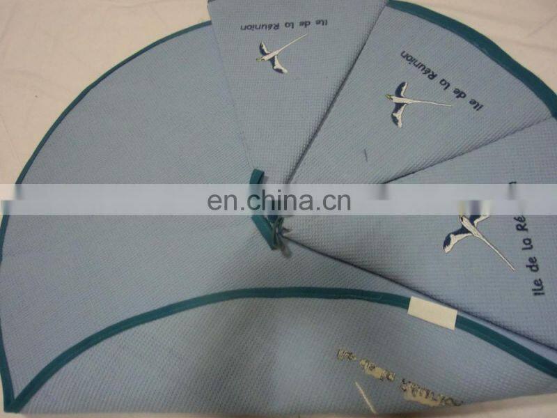 100% cotton kitchen towels cotton embroidery round hand towel