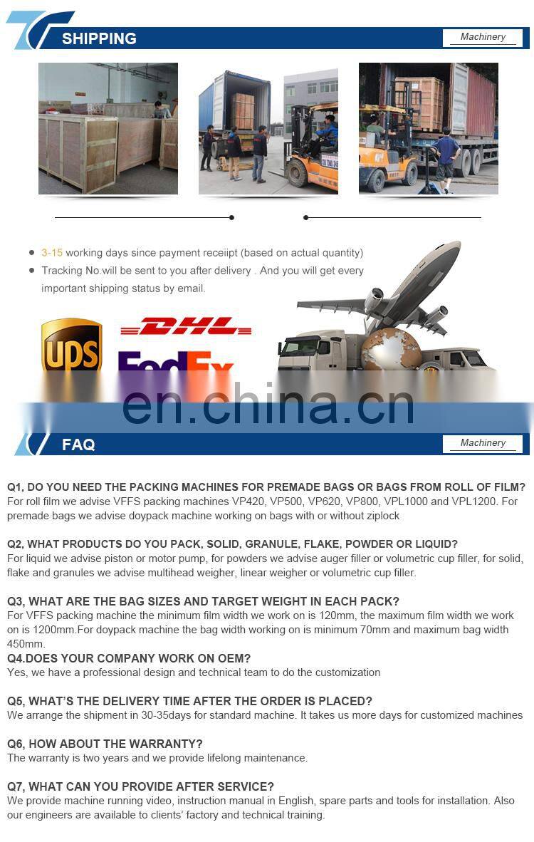 Premade Bag Juice Stand Up Pouch Satchet Water Tomato Paste Filling and Sealing Packaging Machine
