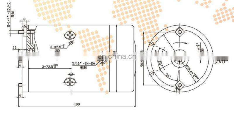 High rpm series wound 500w 12v dc motor w9789