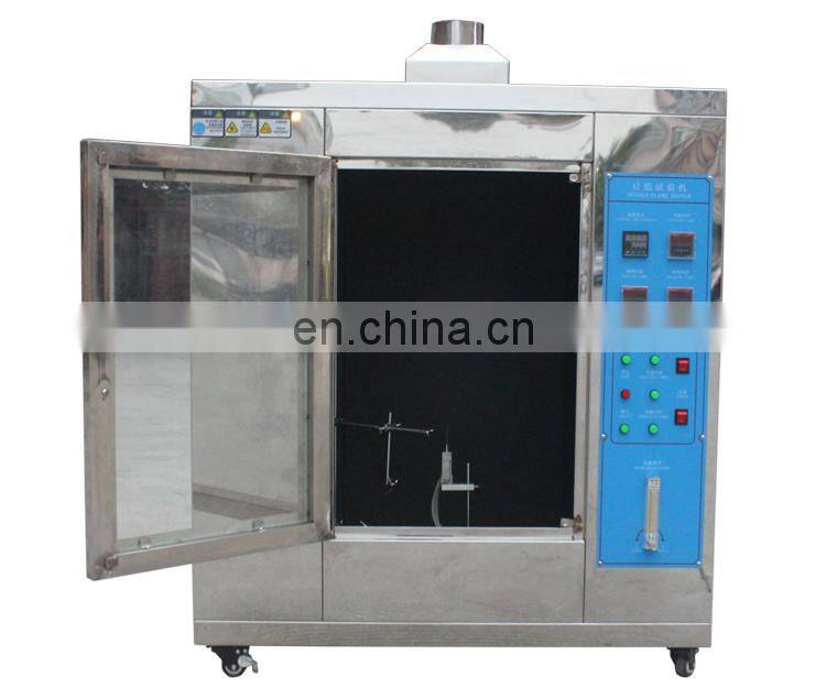 Laboratory Flame Retardant Tester Needle Flame Tester With Stainless Steel Mirror