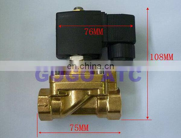 50bar Air compressor injection valve gas solenoid valve 1/2" JT5241015 NC Diaphragm brass water valve for Blowing machine