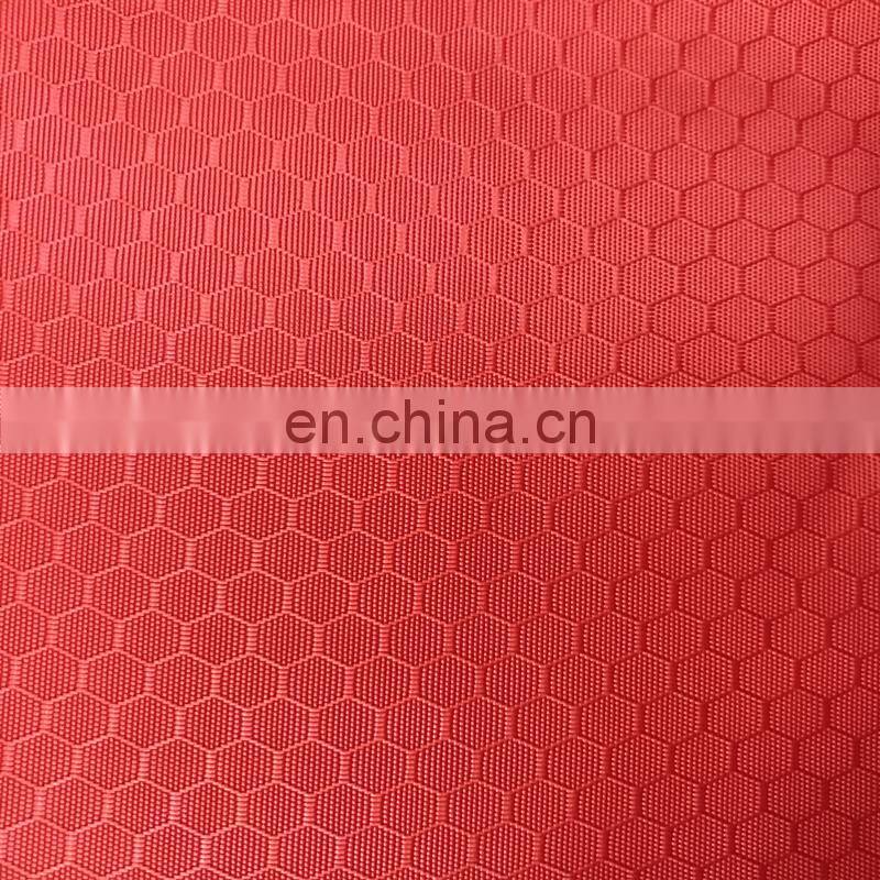 school bag fabric/300d football grid/soccer pattern oxford fabric with polyurethane coated polyester fabric