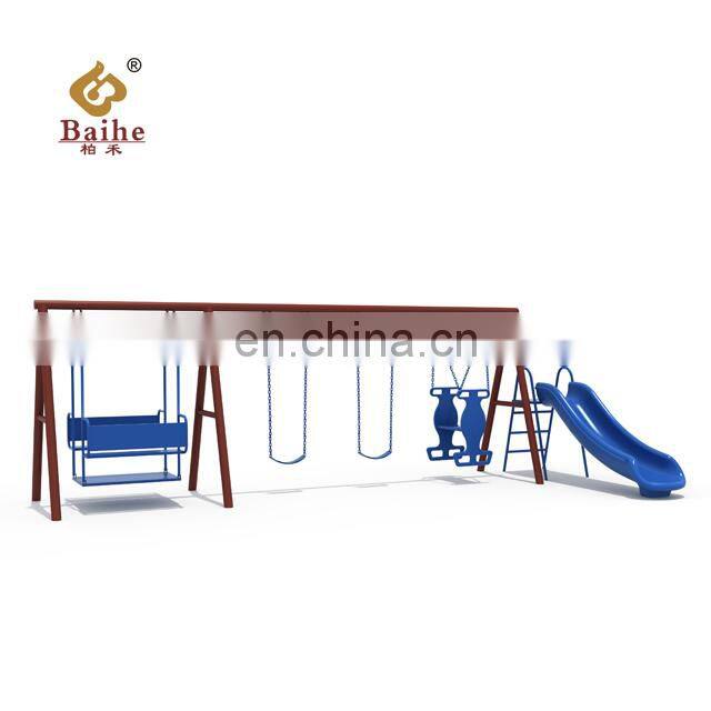 Outdoor Kids Fitness Equipment Outdoor Playground Equipment/Kids Games with slide&swing