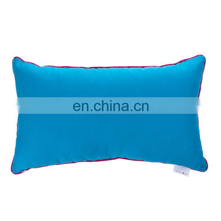 Decorative Throw Pillow Covers Square Outdoor Couch Personalized Printed Pillow Cushion with Piping Edge