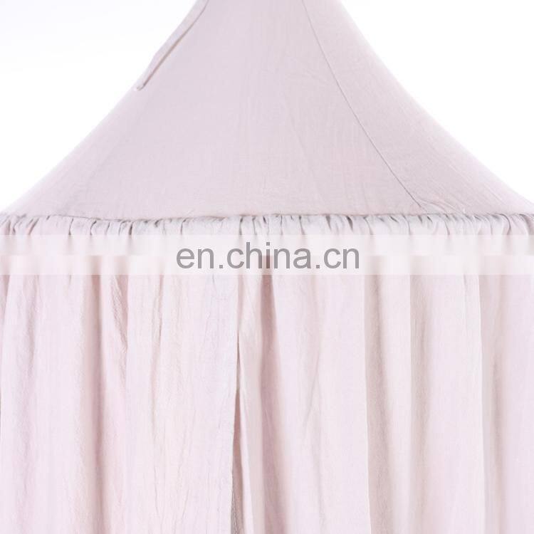 Decoration Ins Pink Cotton Princess Castle Bed Canopy Mosquito Net for Kids Baby and Adults