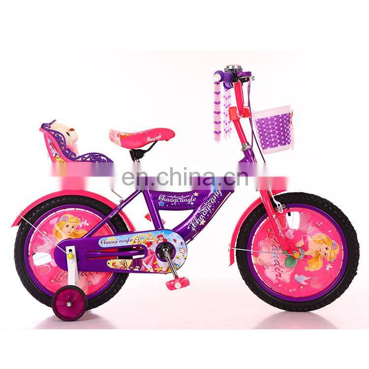 Cheap Bicicletas Manufacturer 12 14 16 Inch Exported Kids Bike with backrest