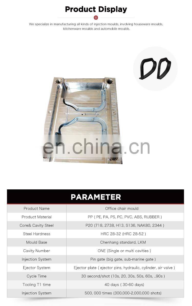 Cheap china plastic injection office chair parts mould
