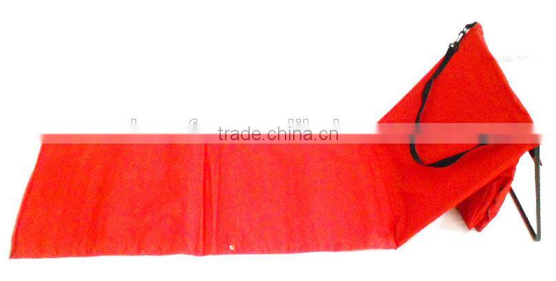 Portable outdoor beach mat with storage bag and handle carryings