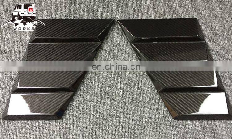 W463 hood side vents fit for G-class W463 all year to B-style DRY carbon fiber signal cover for G63