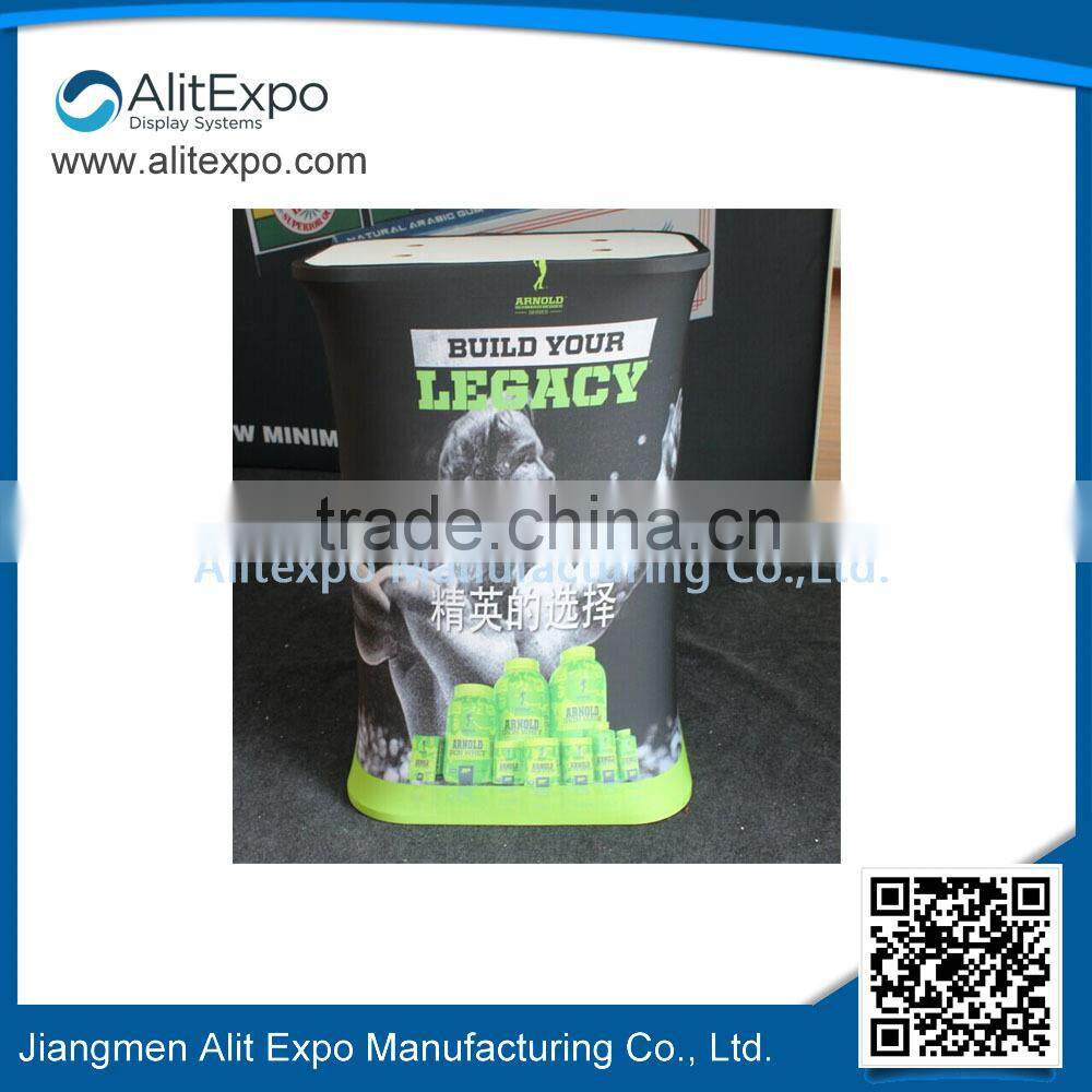 6ft & 8ft fancy customize logo table advertising stand, counter table display