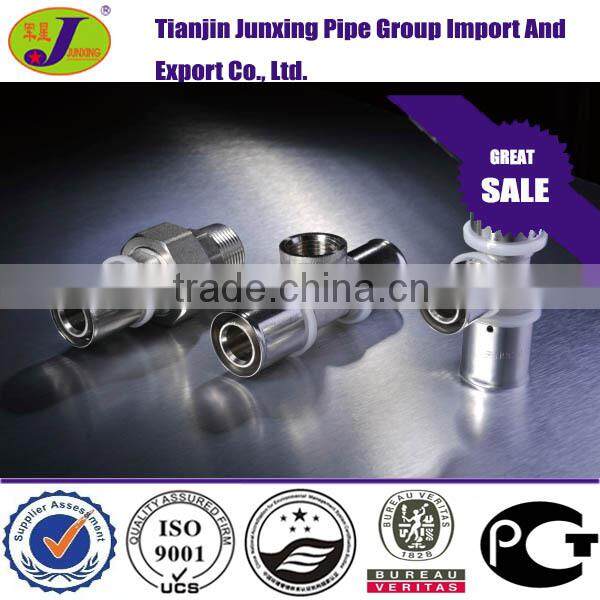 PEX AL PEX Pipe fittings/ press fittings female threaded tee