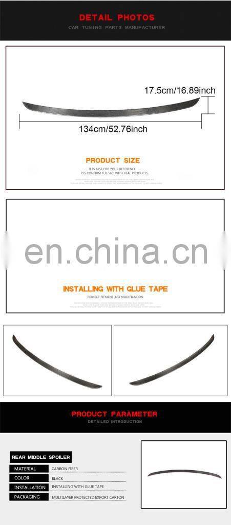 Carbon Fiber Rear Middle Spoiler for BMW G05 X5 M Sport xDrive40i xDrive50i 2019