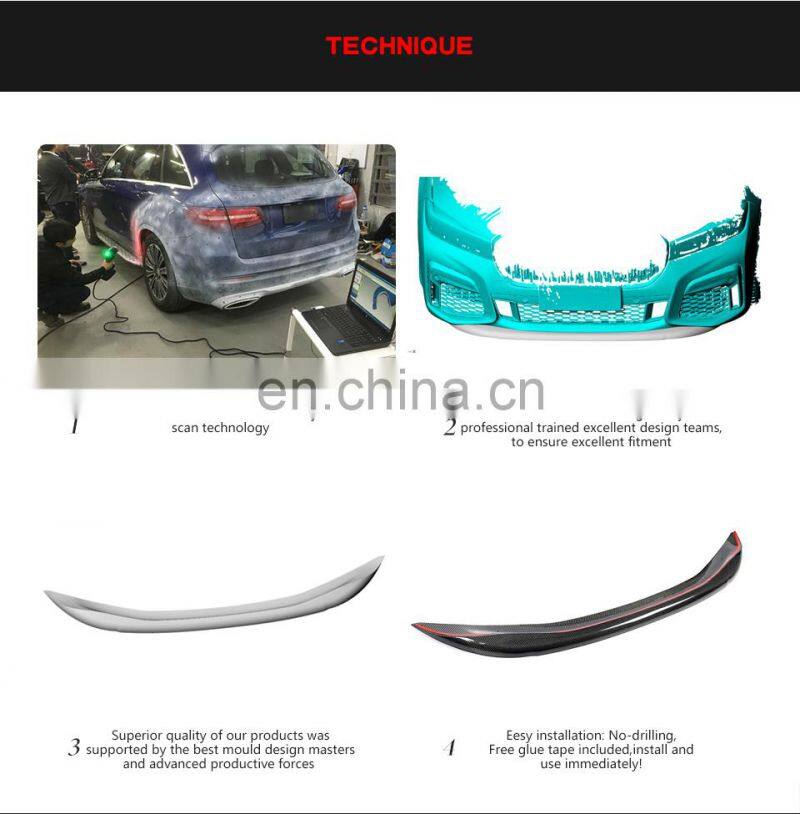 Real carbon fiber G11 G12 front lip for BWM 7 series M-Tech 2019-2020