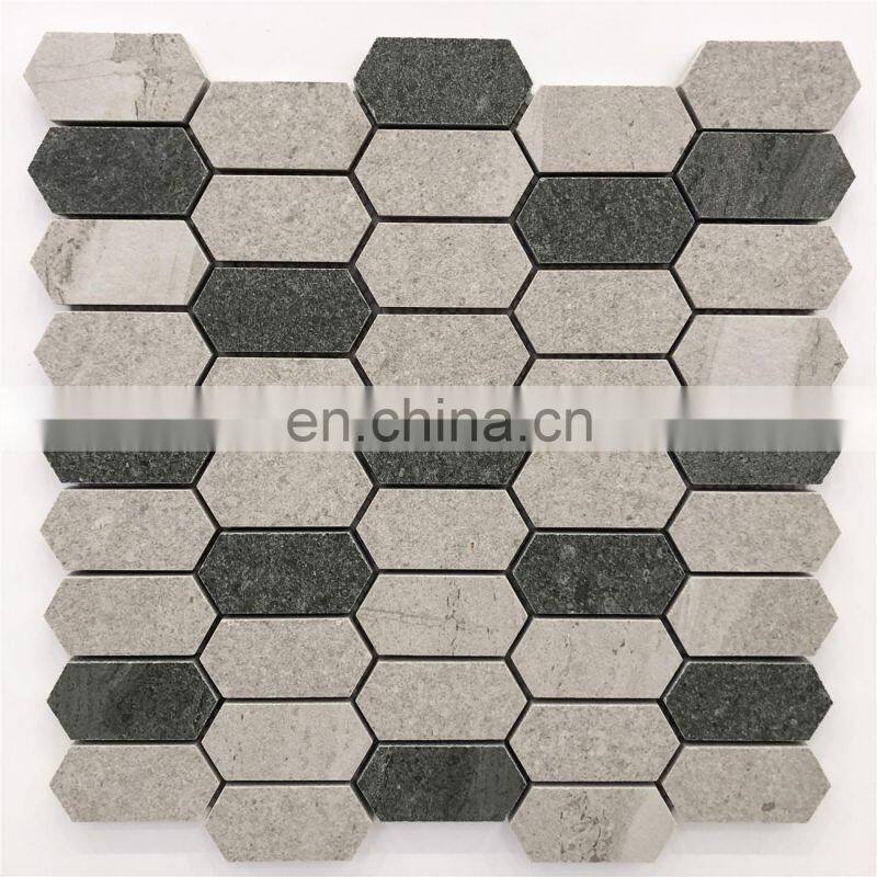 JBN High Quality Ceramic Tile Art Mosaic Waterjet cutting design matt surface ceramic Mosaic Wall Tile