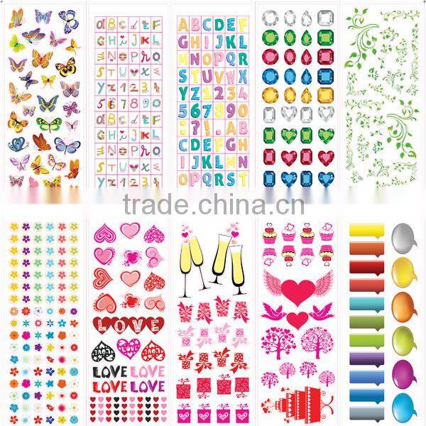 New Fashion Cute Removable Wall & Window decal paper Stickers Adhesive sticker