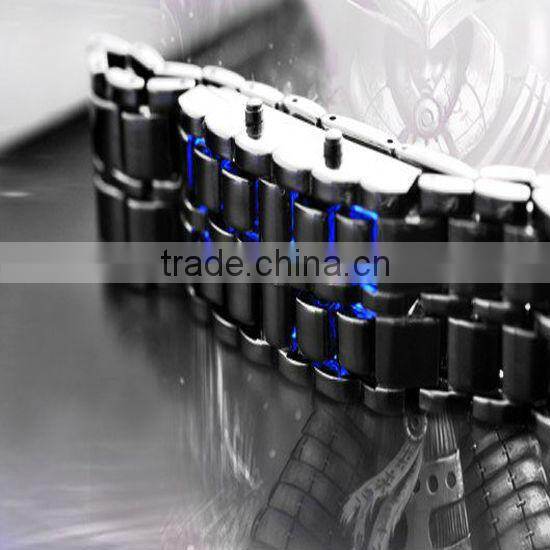 fashion plastic iron samurai led watch TM-S1