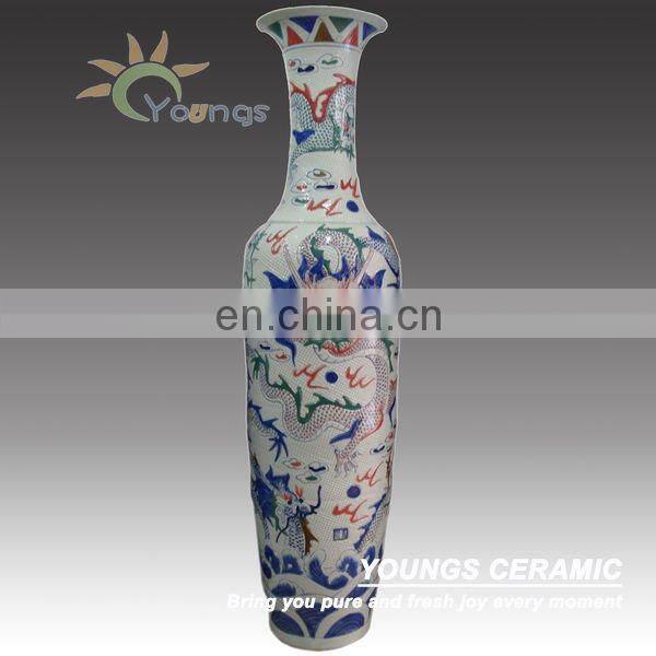 Blue&White Porcelain Large Dragon Vase