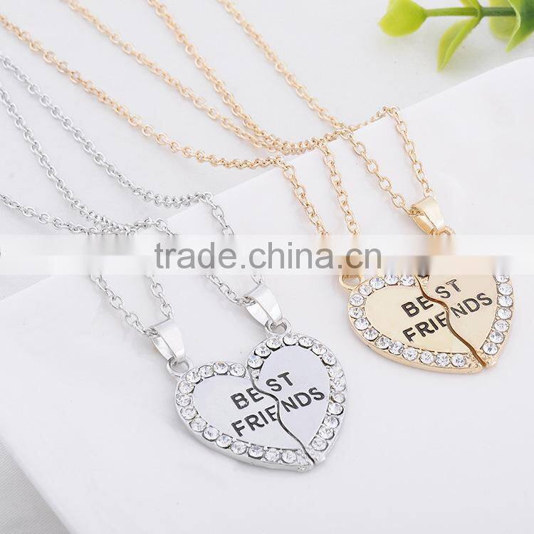 initial pendant necklace love friends alloy pendant necklace fashion