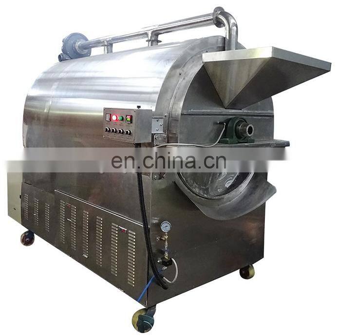 Small groundnut roasting machine electric gas fire groundnuts drum roaster roasted ground nut roasters equipment price for sale
