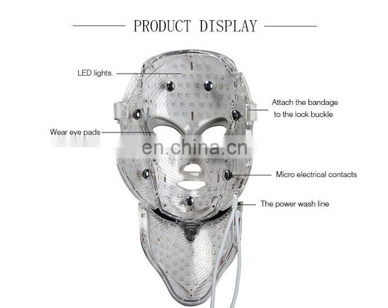 2021 PDT hot sale 7 colors beauty therapy for neck care radio mesotherapy radio factory sale frequency face massager