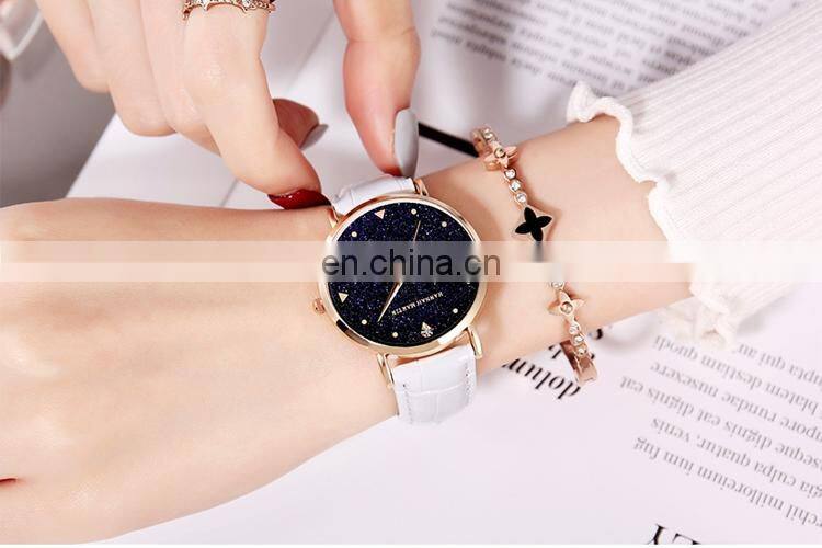 HANNAH MARTIN XKZJW Cheap Japan Quartz New Arrive Wrist Watches With Starry Sky Dial Watch For Women
