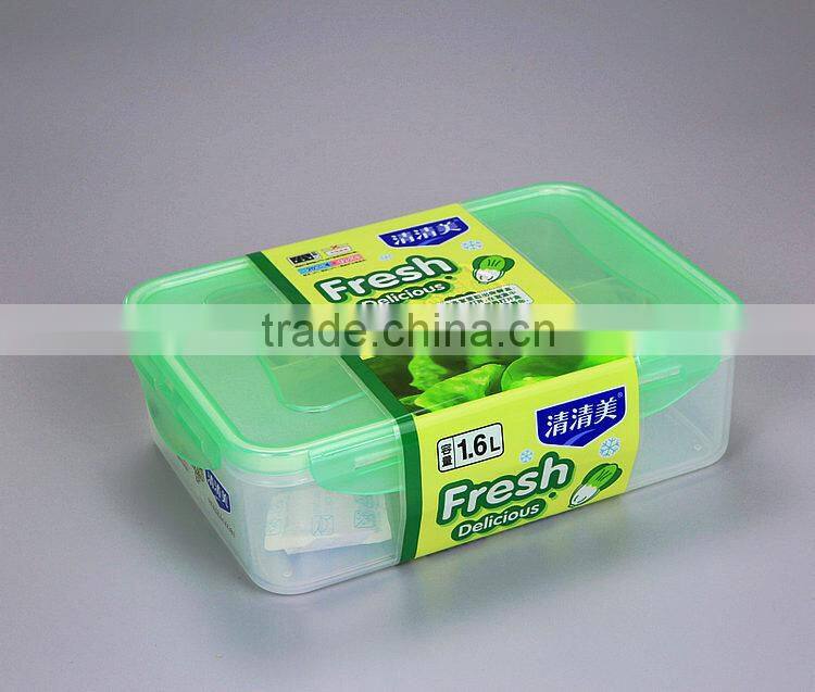 Comparments inside Plastic Airtight Food Containe transparent vacuum food container
