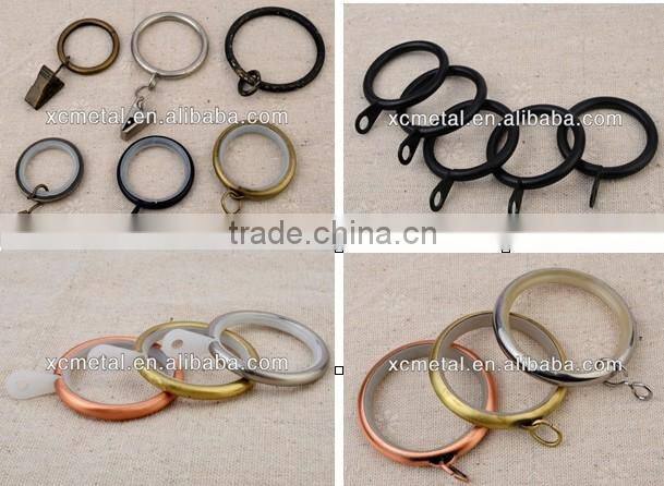 Modern style finial curtain rod set with ellipse shape finial decorative