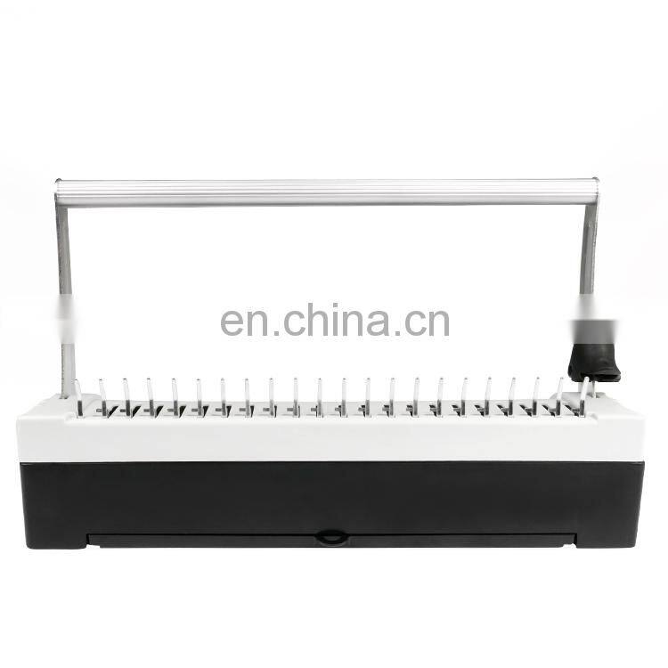 Professional Plastic Comb Office Easy Use 21holes Notebook Steel Knife Binder Manual Comb Binding Machine