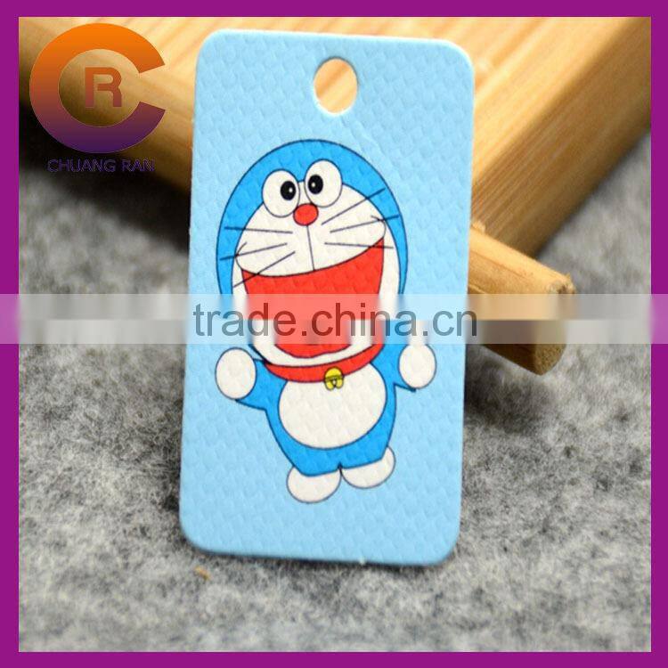 Pink with strings custom made hang tag string