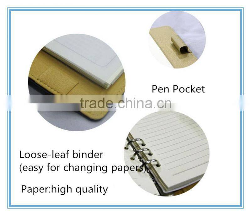 2014 popluar leather cover notebook NSHY-1022