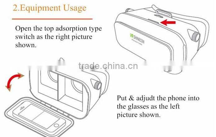 VR Box Virtual Reality Headset vr gear 3D VR BOX 2.0 version vr google vr 3d