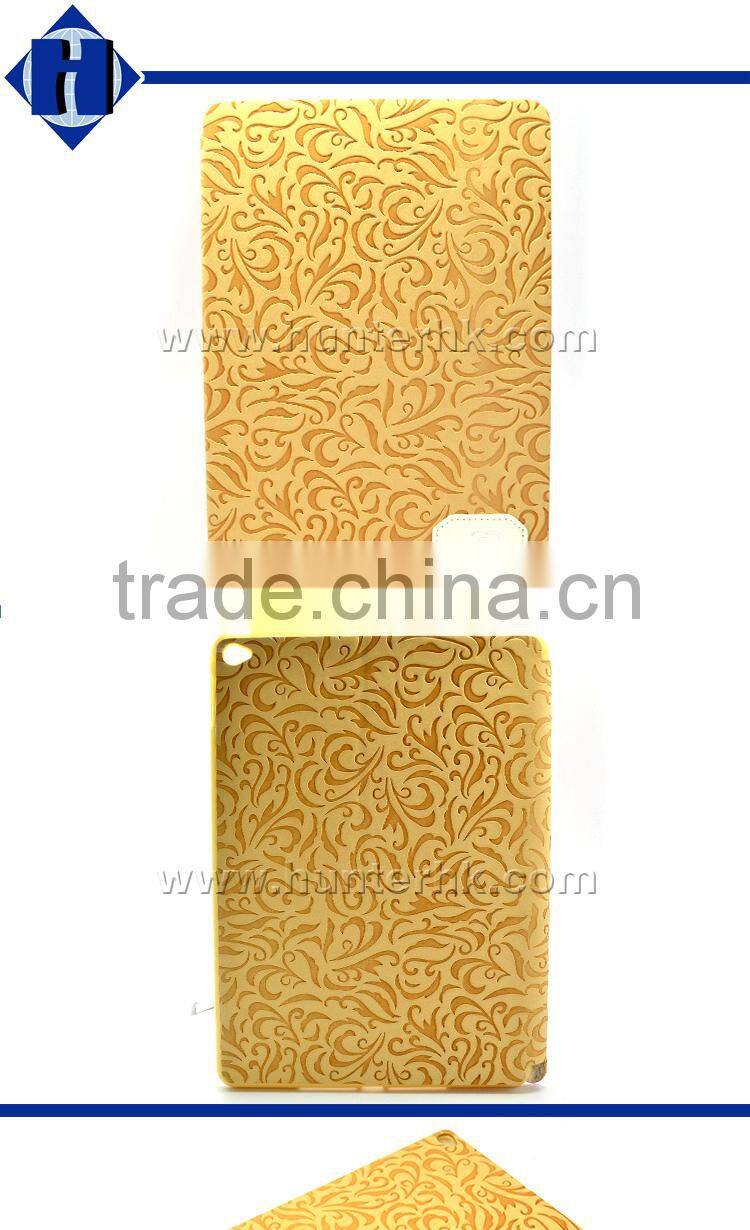 Standable Textured Floral Tablet Case For iPad Mini