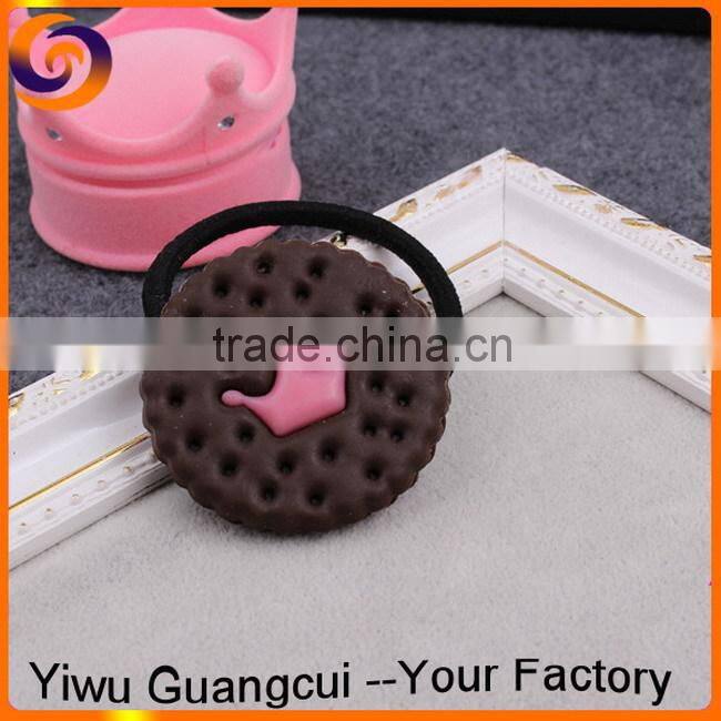 Simulation Omelette biscuit elastic hair band