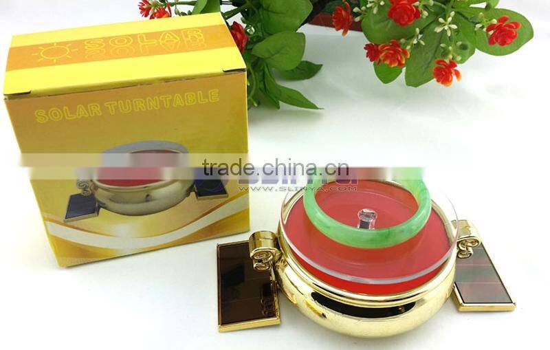 90mm DIA Round Luxury Jewelry Necklace Exhibition Solar Show Stand Platform