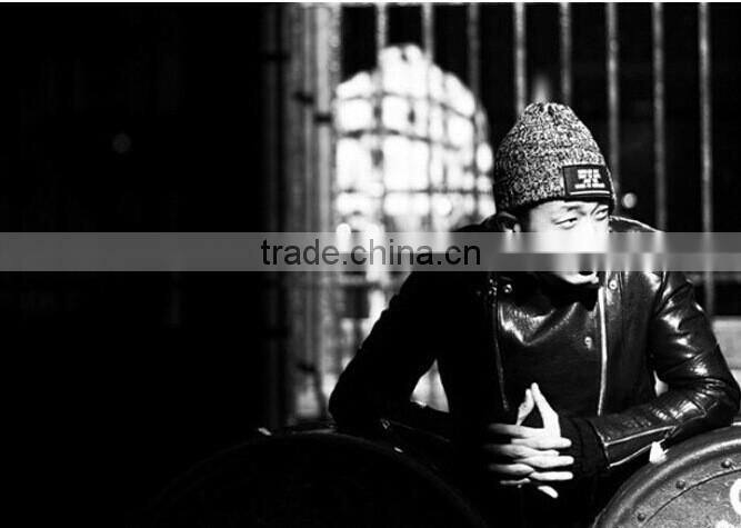 Fashion Popular Applique Embroideried Acrylic Knitting Man Women Beanie Hats