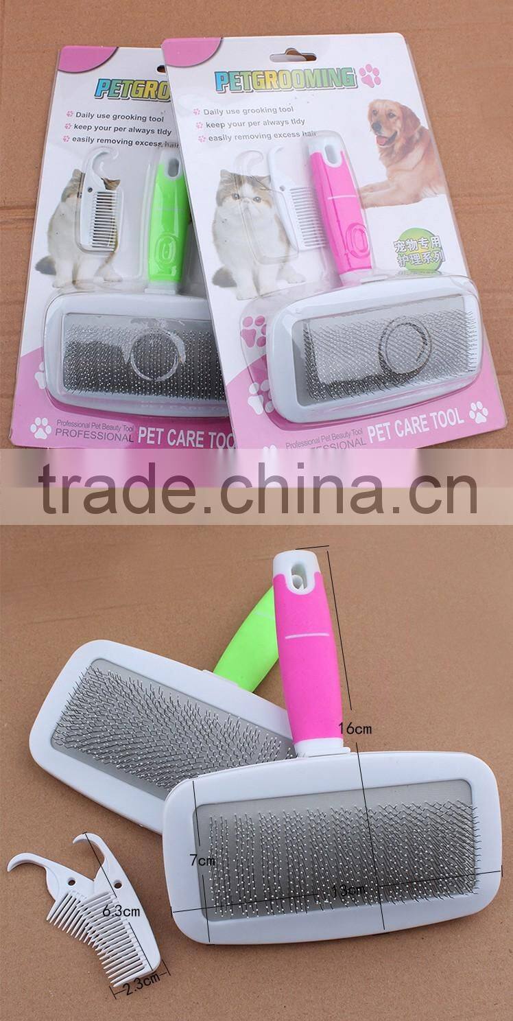 Cat Hair Grooming Slicker Comb Gilling Brush Quick Clean Tool Pet