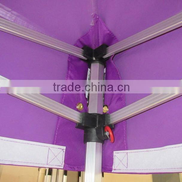 3m x6m small hexagon folding gazebo with window and door walls