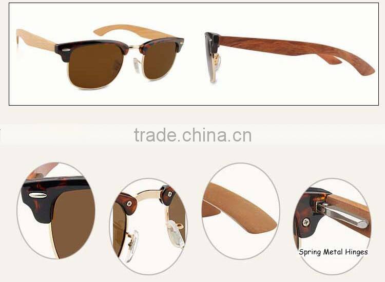 2015 Trendy Design Wood Glasses and New Arrived Polarized Lens Bamboo Glasses