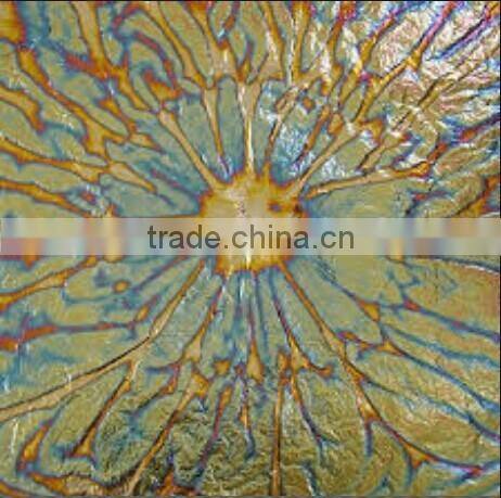 14*14cm Imported from Itally variegated gold foil paper