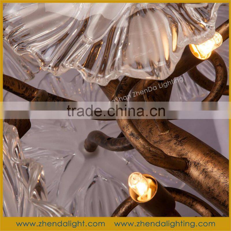 modern project light large chandelier top crystal led star ceiling light fixture