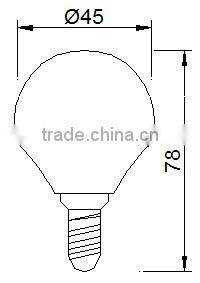 LED SMD lamp P45 E14 26SMD 2835 5W plastic bulb P45 bulb